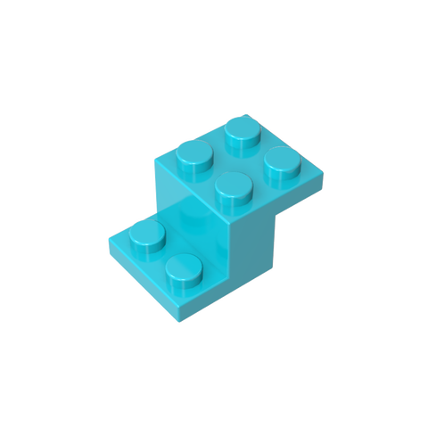 Gobricks,Bracket 3 x 2 x 1 1/3 with Pin Bottom,18671,73562