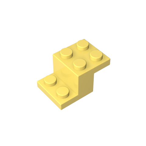 Gobricks,Bracket 3 x 2 x 1 1/3 with Pin Bottom,18671,73562