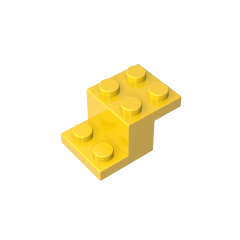 Gobricks,Bracket 3 x 2 x 1 1/3 with Pin Bottom,18671,73562