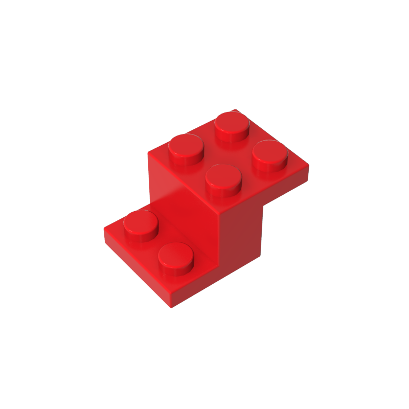 Gobricks,Bracket 3 x 2 x 1 1/3 with Pin Bottom,18671,73562
