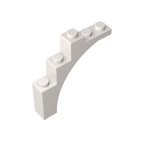 Gobricks,Brick Arch 1 x 5 x 4 [Irregular Bow, Raised Underside Cross Supports],76768,2339,14395,2339u