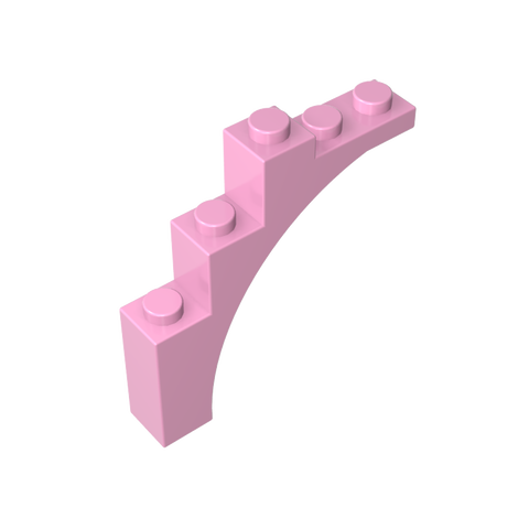 Gobricks,Brick Arch 1 x 5 x 4 [Irregular Bow, Raised Underside Cross Supports],76768,2339,14395,2339u