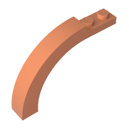 Brick Arch 1 x 6 x 3 1/3 Curved Top,15967