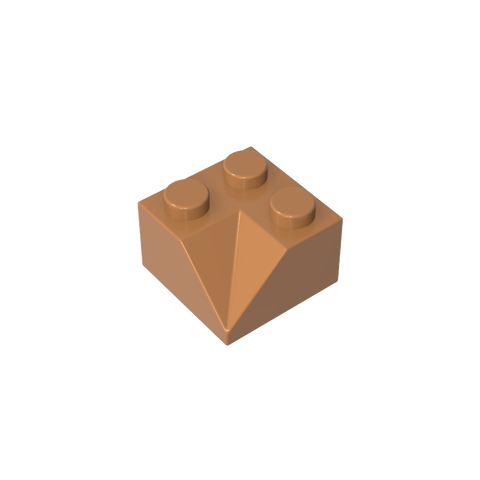 Gobricks,Slope 45° 2 x 2 Double Concave,3046,3046a,3046b
