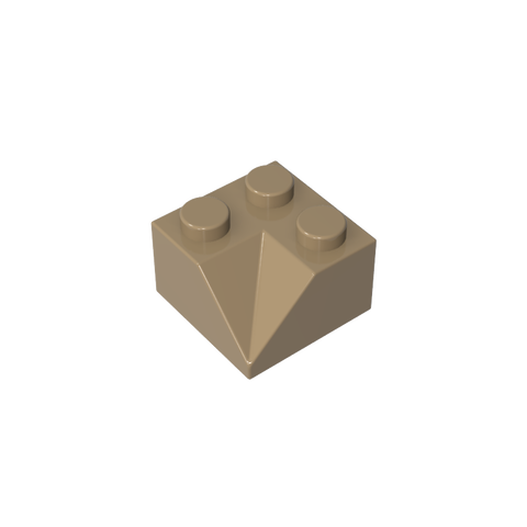 Gobricks,Slope 45° 2 x 2 Double Concave,3046,3046a,3046b