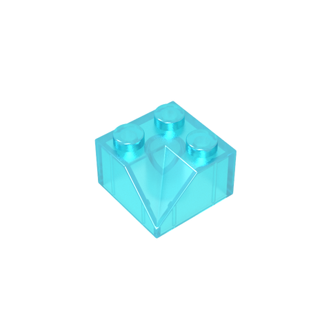 Gobricks,Slope 45° 2 x 2 Double Concave,3046,3046a,3046b