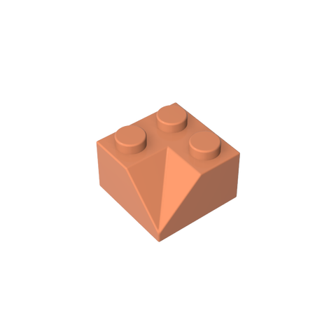 Gobricks,Slope 45° 2 x 2 Double Concave,3046,3046a,3046b