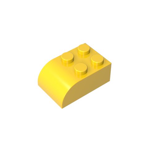 Gobricks,Brick Curved 2 x 3 with Curved Top,6215