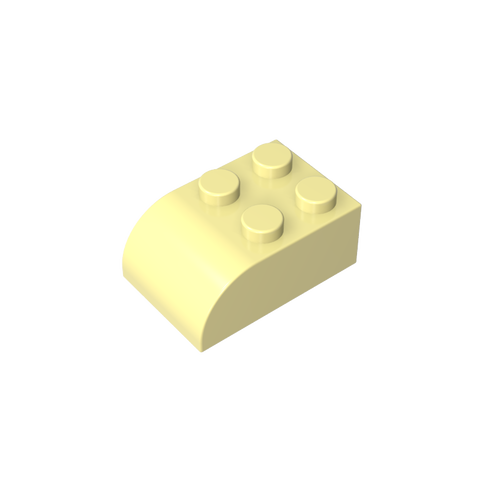 Gobricks,Brick Curved 2 x 3 with Curved Top,6215