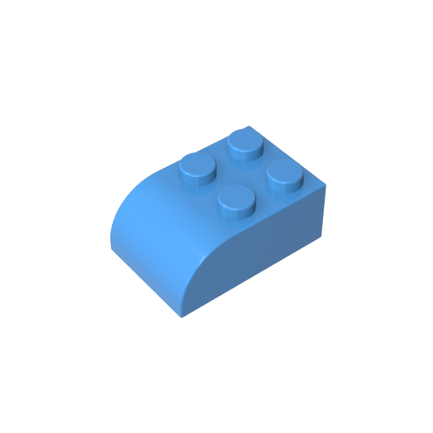 Gobricks,Brick Curved 2 x 3 with Curved Top,6215