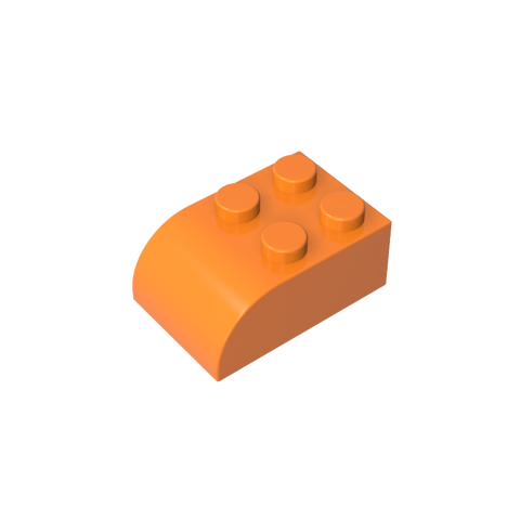 Gobricks,Brick Curved 2 x 3 with Curved Top,6215