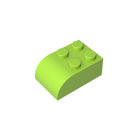 Gobricks,Brick Curved 2 x 3 with Curved Top,6215