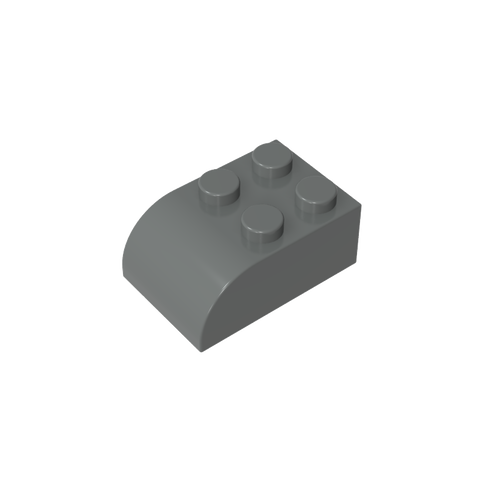 Gobricks,Brick Curved 2 x 3 with Curved Top,6215
