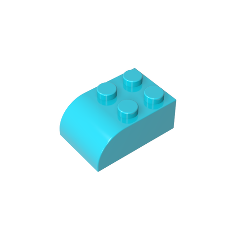 Gobricks,Brick Curved 2 x 3 with Curved Top,6215