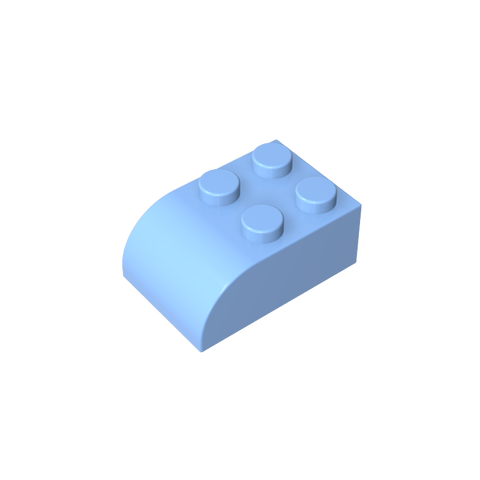 Gobricks,Brick Curved 2 x 3 with Curved Top,6215