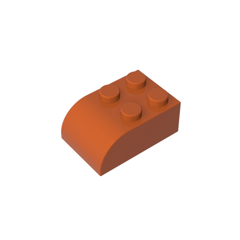 Gobricks,Brick Curved 2 x 3 with Curved Top,6215