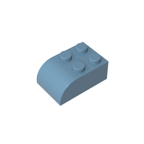 Gobricks,Brick Curved 2 x 3 with Curved Top,6215