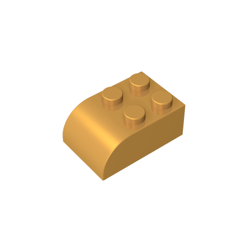 Gobricks,Brick Curved 2 x 3 with Curved Top,6215