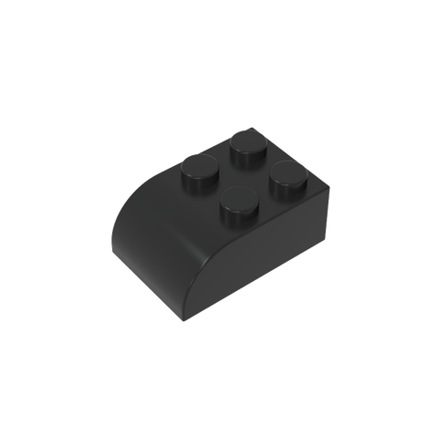 Gobricks,Brick Curved 2 x 3 with Curved Top,6215