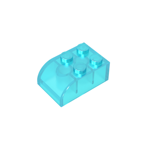 Gobricks,Brick Curved 2 x 3 with Curved Top,6215
