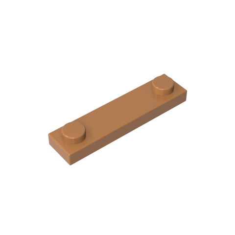 Gobricks,Plate Special 1 x 4 with 2 Studs,92593