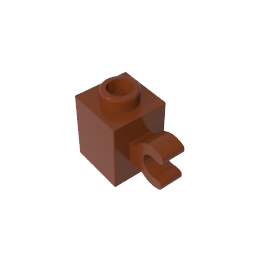 Brick Special 1 x 1 with Clip Horizontal,60476