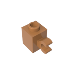 Brick Special 1 x 1 with Clip Horizontal,60476