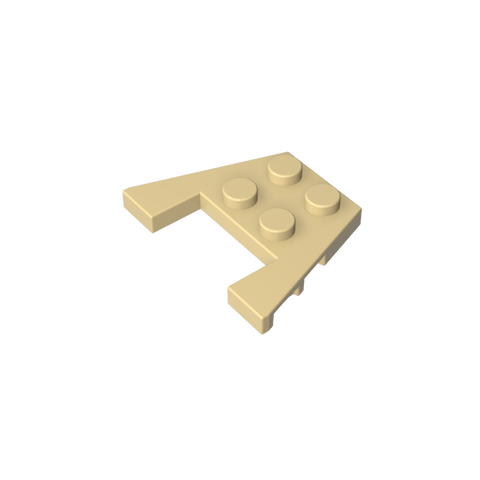 Gobricks,Wedge Plate 3 x 4 with Stud Notches,48183,90194,28842,4859