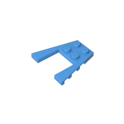 Gobricks,Wedge Plate 4 x 4 with 2 x 2 Cutout,43719,41822