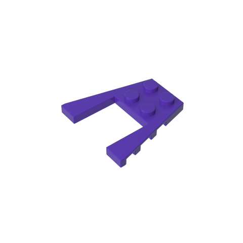 Gobricks,Wedge Plate 4 x 4 with 2 x 2 Cutout,43719,41822
