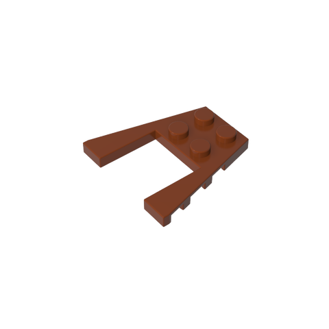 Gobricks,Wedge Plate 4 x 4 with 2 x 2 Cutout,43719,41822