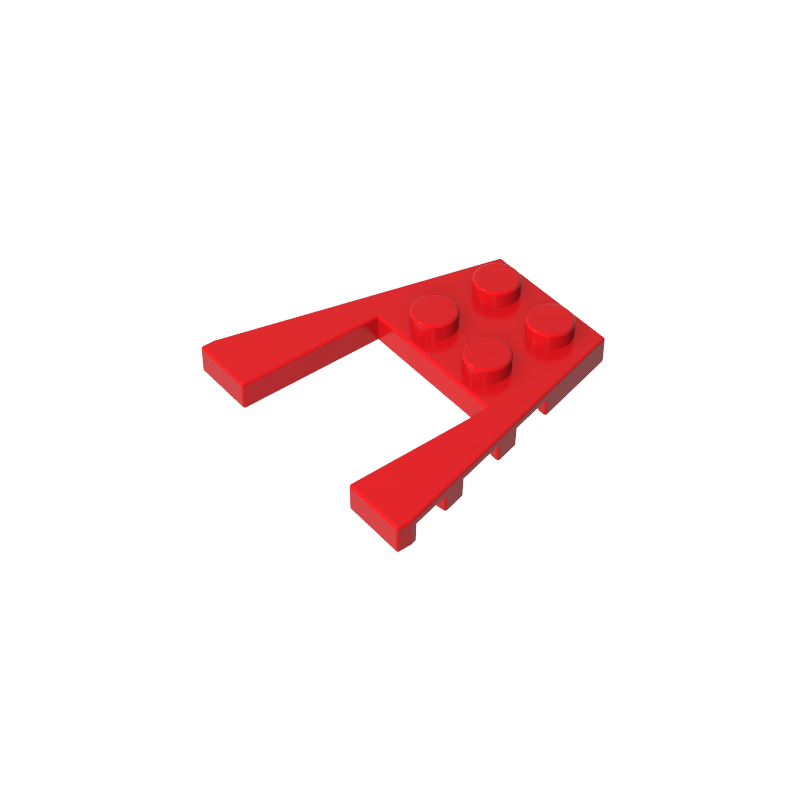 Gobricks,Wedge Plate 4 x 4 with 2 x 2 Cutout,43719,41822