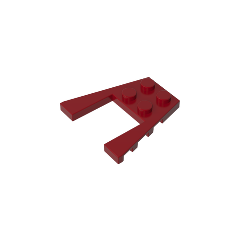 Gobricks,Wedge Plate 4 x 4 with 2 x 2 Cutout,43719,41822
