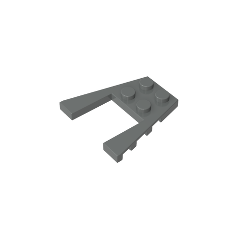 Gobricks,Wedge Plate 4 x 4 with 2 x 2 Cutout,43719,41822