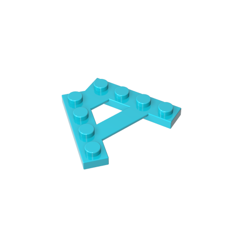 Gobricks,Plate Special 4 Stud 45° Angle Plate,15706