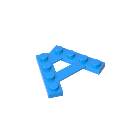 Gobricks,Plate Special 4 Stud 45° Angle Plate,15706