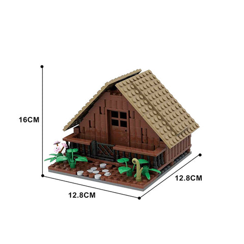 (Gobricks version) 236pcs MOC-146915 Wooden House (without interior)