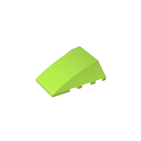 Gobricks,Wedge Curved 4 x 4 No Top Studs,47753