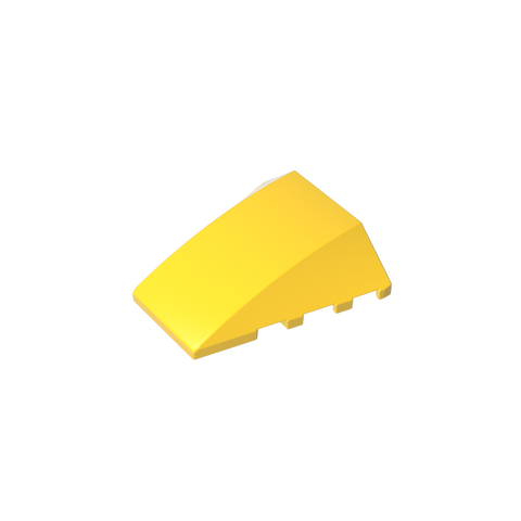Gobricks,Wedge Curved 4 x 4 No Top Studs,47753