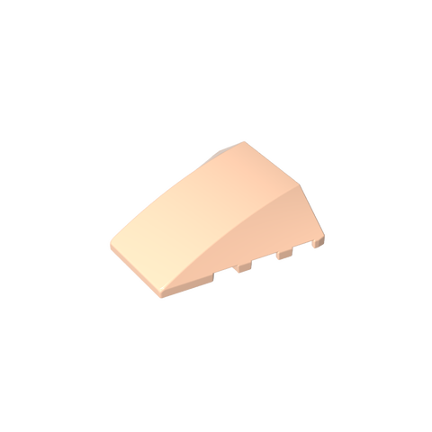 Gobricks,Wedge Curved 4 x 4 No Top Studs,47753