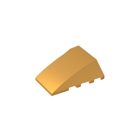 Gobricks,Wedge Curved 4 x 4 No Top Studs,47753