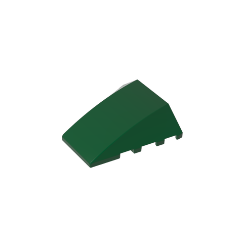 Gobricks,Wedge Curved 4 x 4 No Top Studs,47753