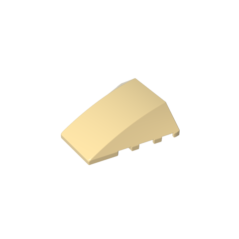 Gobricks,Wedge Curved 4 x 4 No Top Studs,47753