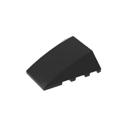 Gobricks,Wedge Curved 4 x 4 No Top Studs,47753