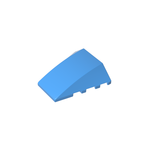 Gobricks,Wedge Curved 4 x 4 No Top Studs,47753