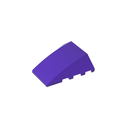 Gobricks,Wedge Curved 4 x 4 No Top Studs,47753