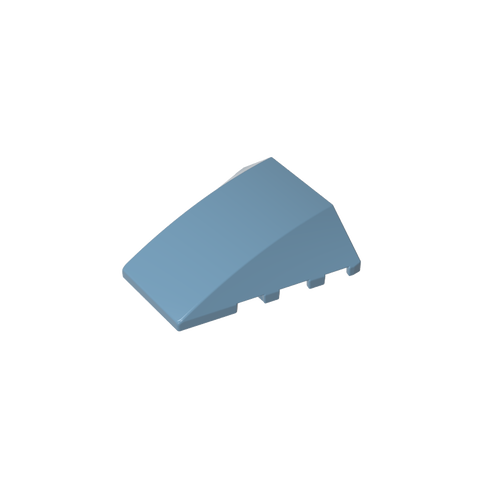Gobricks,Wedge Curved 4 x 4 No Top Studs,47753