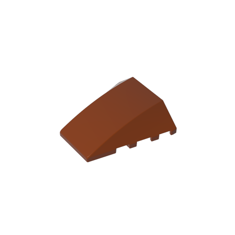 Gobricks,Wedge Curved 4 x 4 No Top Studs,47753