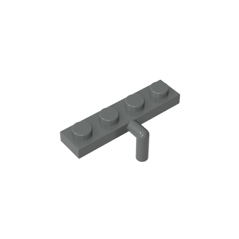 Gobricks,Plate Special 1 x 4 with Arm Down,30043,29169