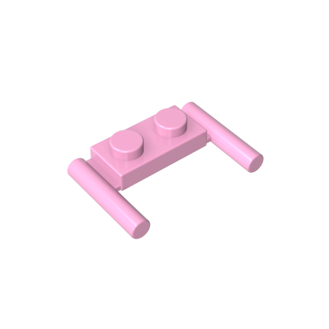 Gobricks,Plate Special 1 x 2 with Handles [Flat Ends/ Low Attachment],3839b,3839,3839a